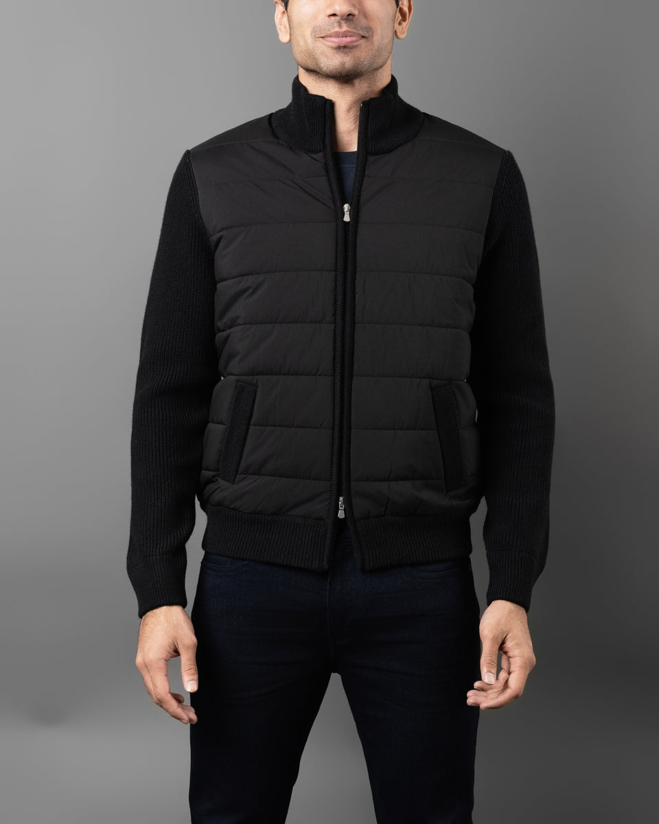 SABY \"PAPER KNIT G BLOUSON 3G 定価48,400円 サカイ - sacai | Mesh Knit Blouson-Black-2の通販 | RESTIR リステア
