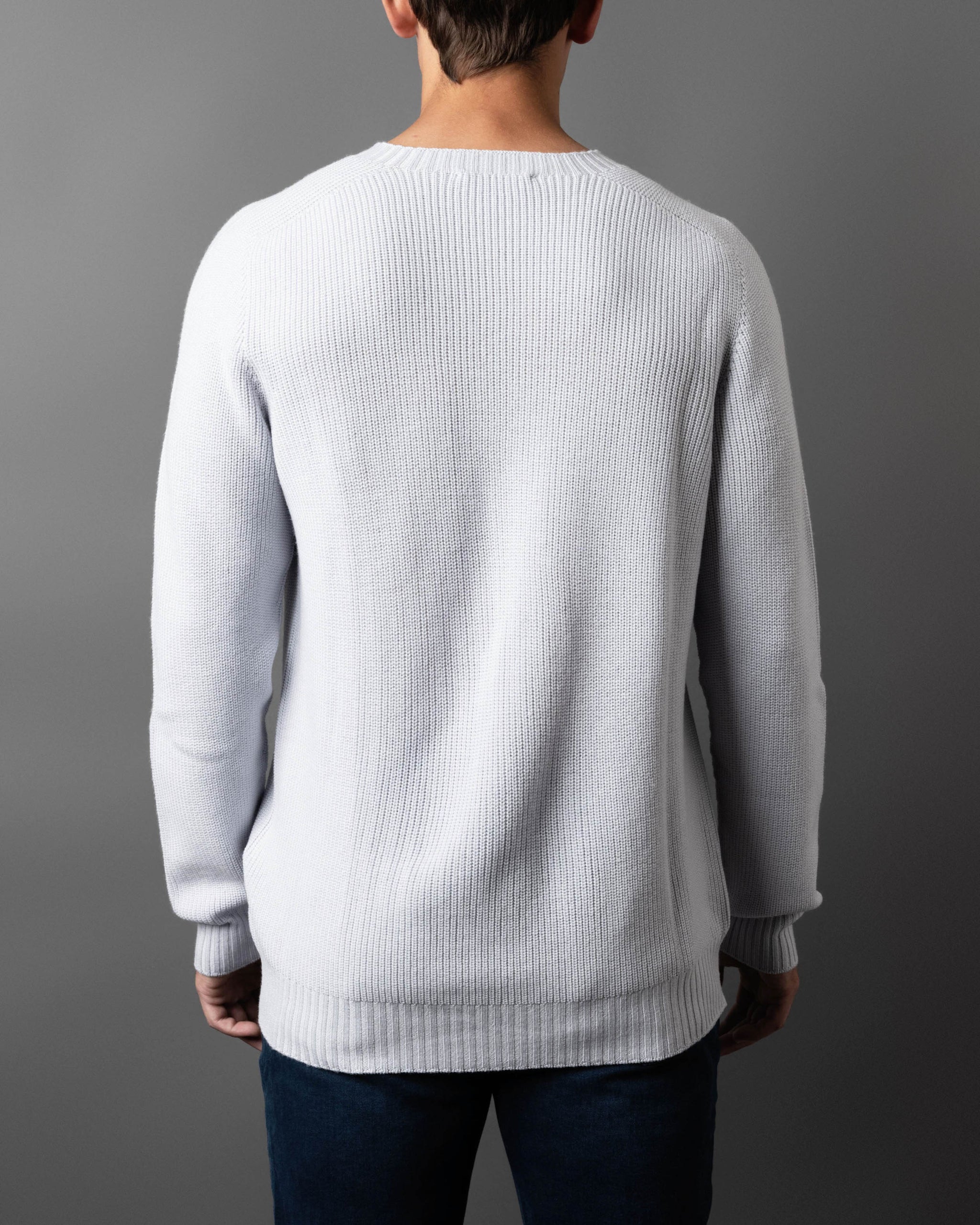 Rain Wool Ribbed Crewneck Sweater – Henry Singer