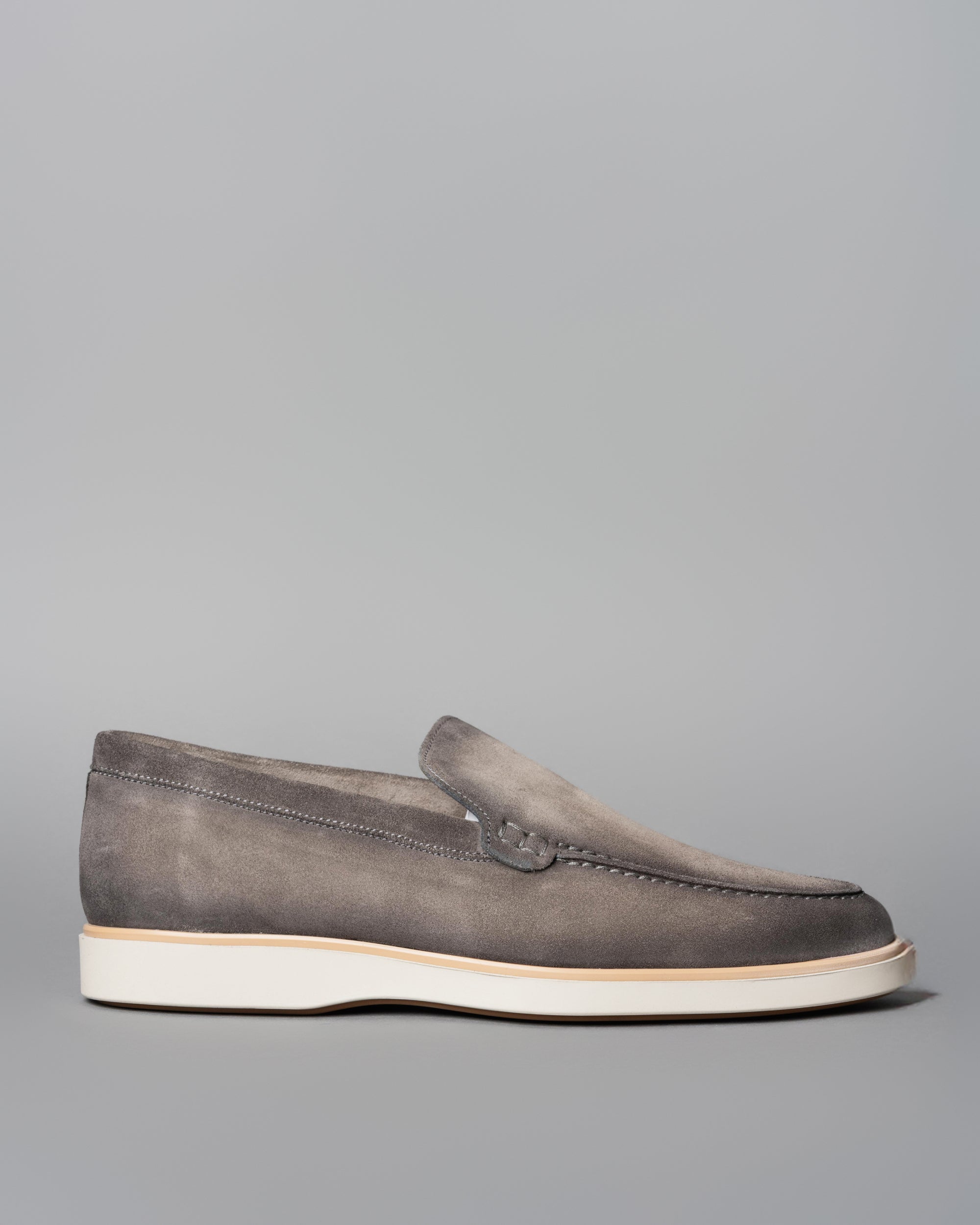 Magnanni Lourenco Hybrid Apron Toe Gray Suede Men\'s Loafers Size 10 1/2 ( US) Lourenco Men main image 3