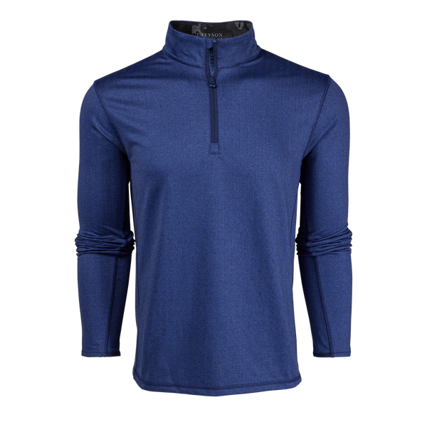 Tate Herringbone Quarter-Zip Sweater