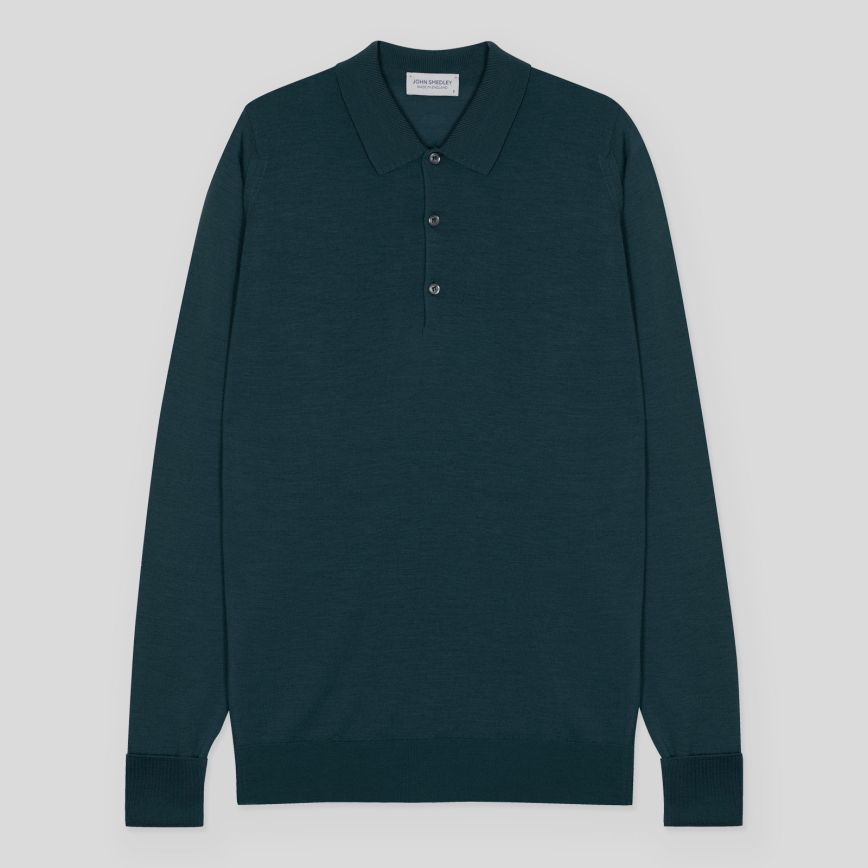 JOHN SMEDLEY Finchley Long-sleeve Polo ④ John Smedley Men's Finchley Long Sleeve Sweater Polo | Nordstrom