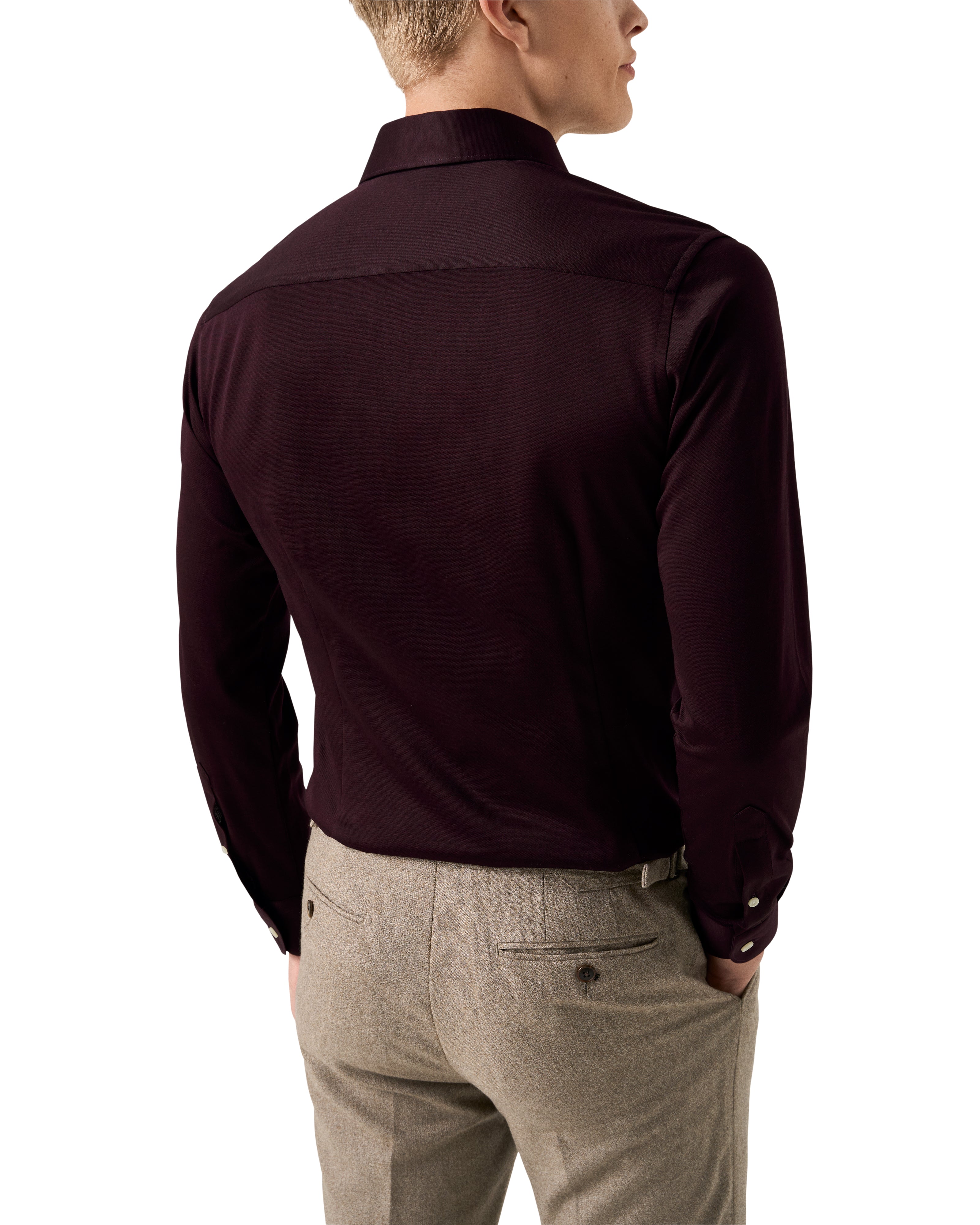 Filo di Scozia Jacquard Knit Shirt – Henry Singer