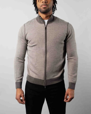 Sweatshirt-Style Hooded Cardigan