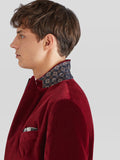 Velvet Jacket with Contrasting Lapels