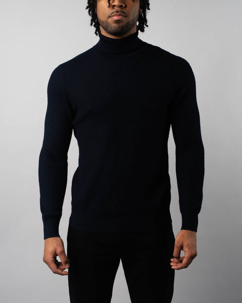 Micro Cable Turtleneck