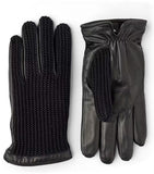 Adam Leather Glove with Crochet Details