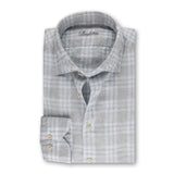 Fitted Body - Checked Linen Shirt