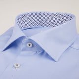 Fitted Body - Contrast Houndstooth Shirt