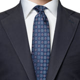 Medallion Pattern Silk Jacquard Tie