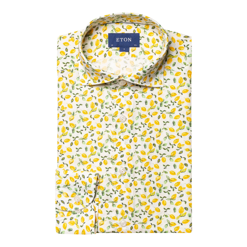 Slim Fit - Lemon Print Shirt