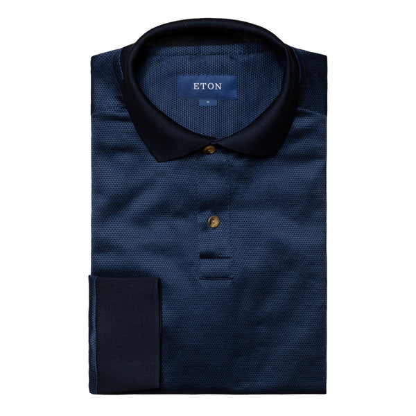 Knit Jacquard Polo Shirt