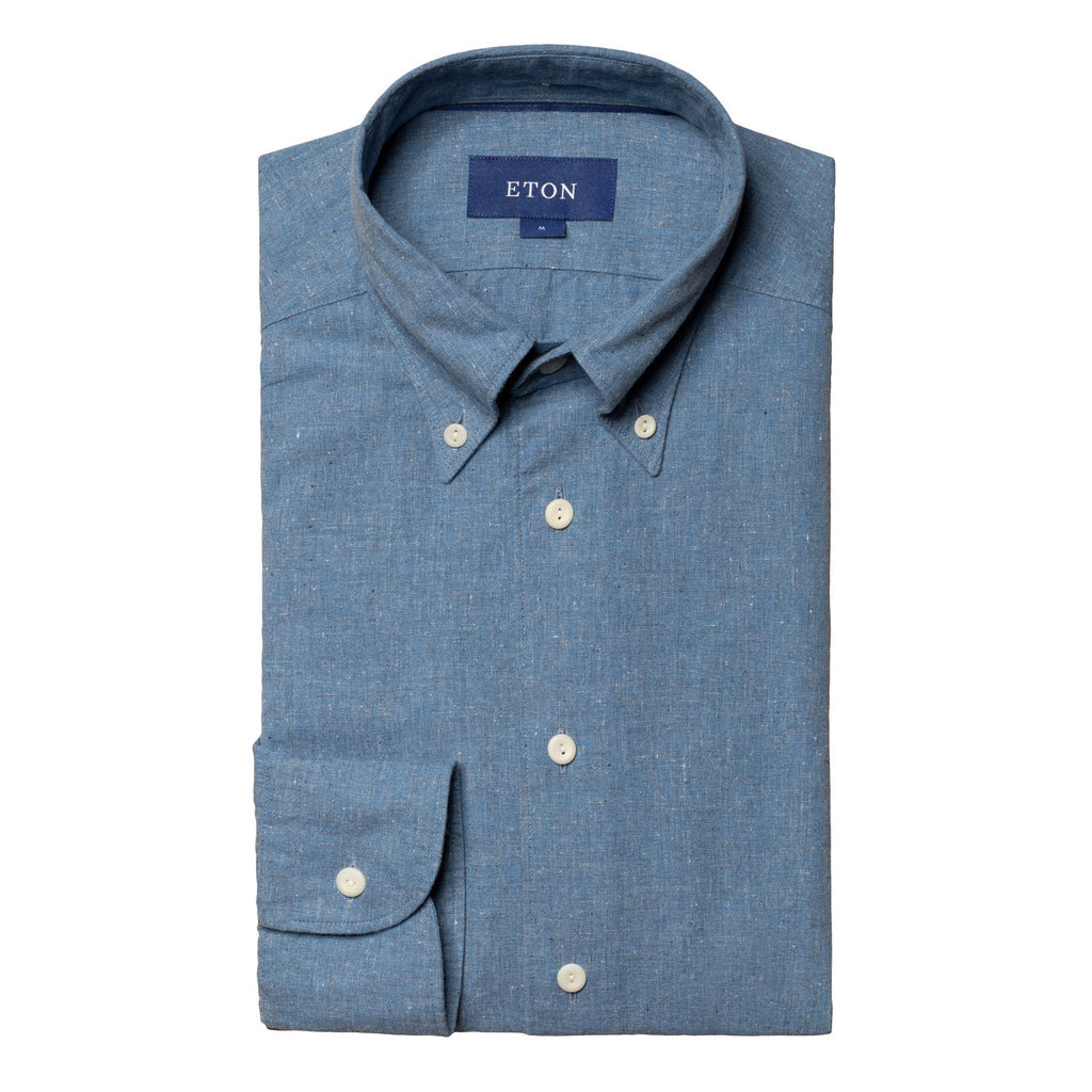 Slim Fit - Denim/Linen Shirt