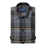 Plaid Cotton-Wool-Cashmere Flannel Overshirt