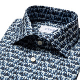 Contemporary Fit - Glass Print Fine Twill Shirt