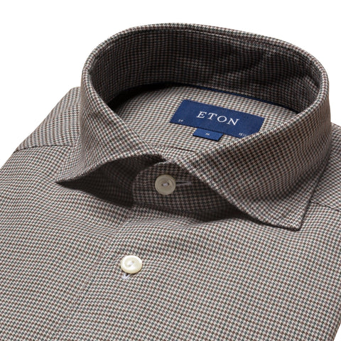 Contemporary Fit - Houndstooth Print Shirt