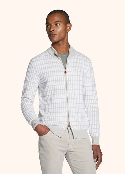 Jacquard Check Pattern Cardigan