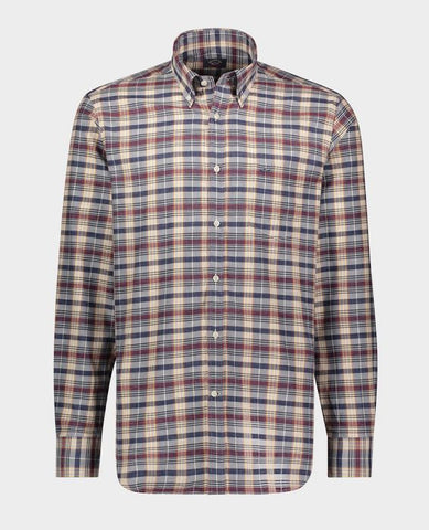Fitted Body - Blue Checked Shirt